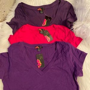 Three Colorful Basic Forever 21 T-shirt 🌈🌈 🌈